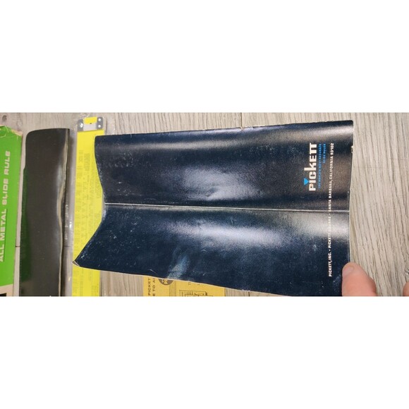 Vintage Pickett 902-ES All Metal Slide Ruler w/Original Box & Instructions, Case - Picture 12 of 15